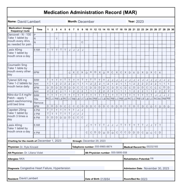 Free Printable Medication Mar Sheet: A Comprehensive Guide to Medication Management