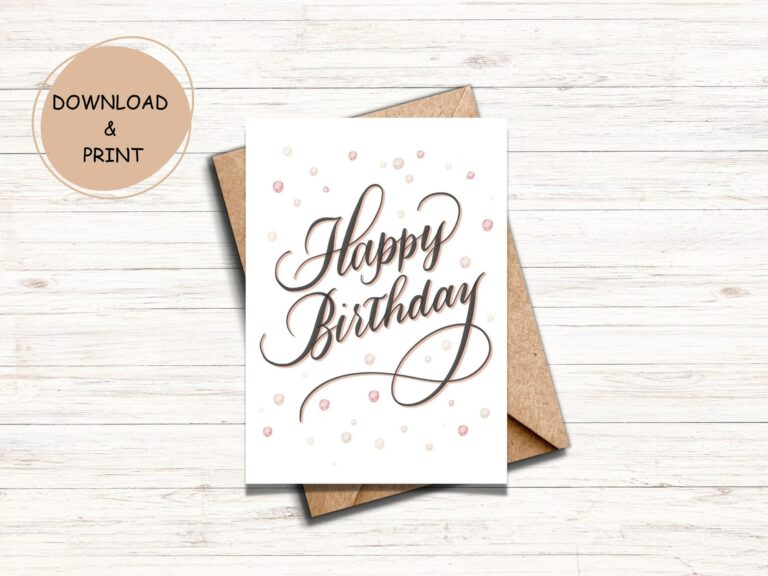 Happy Birthday Lettering Printable: A Guide to Creating Stunning Personalized Greetings