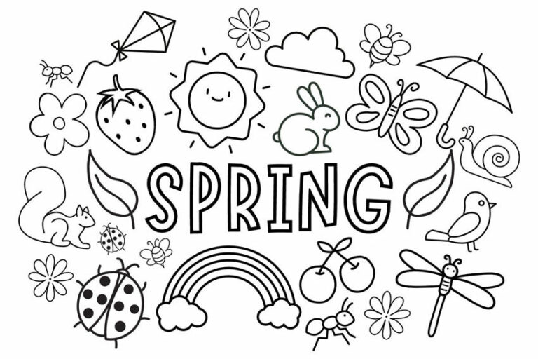 Spring Color Pages Printable: A Fun and Educational Activity for All Ages