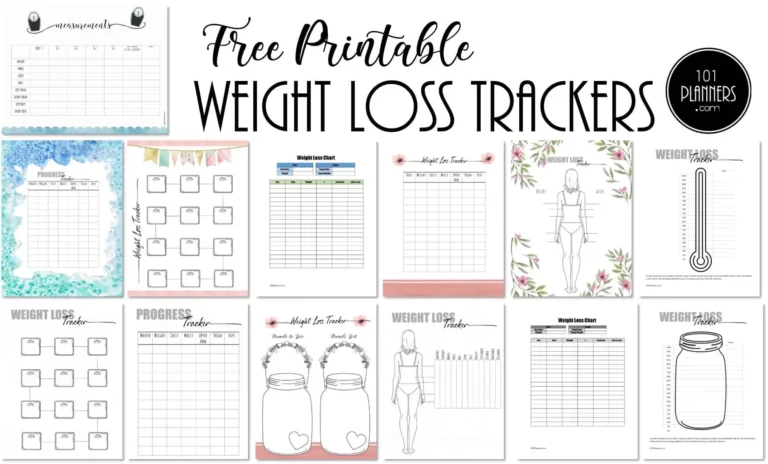 Weight Loss Charts Printable: A Comprehensive Guide to Tracking Your Progress